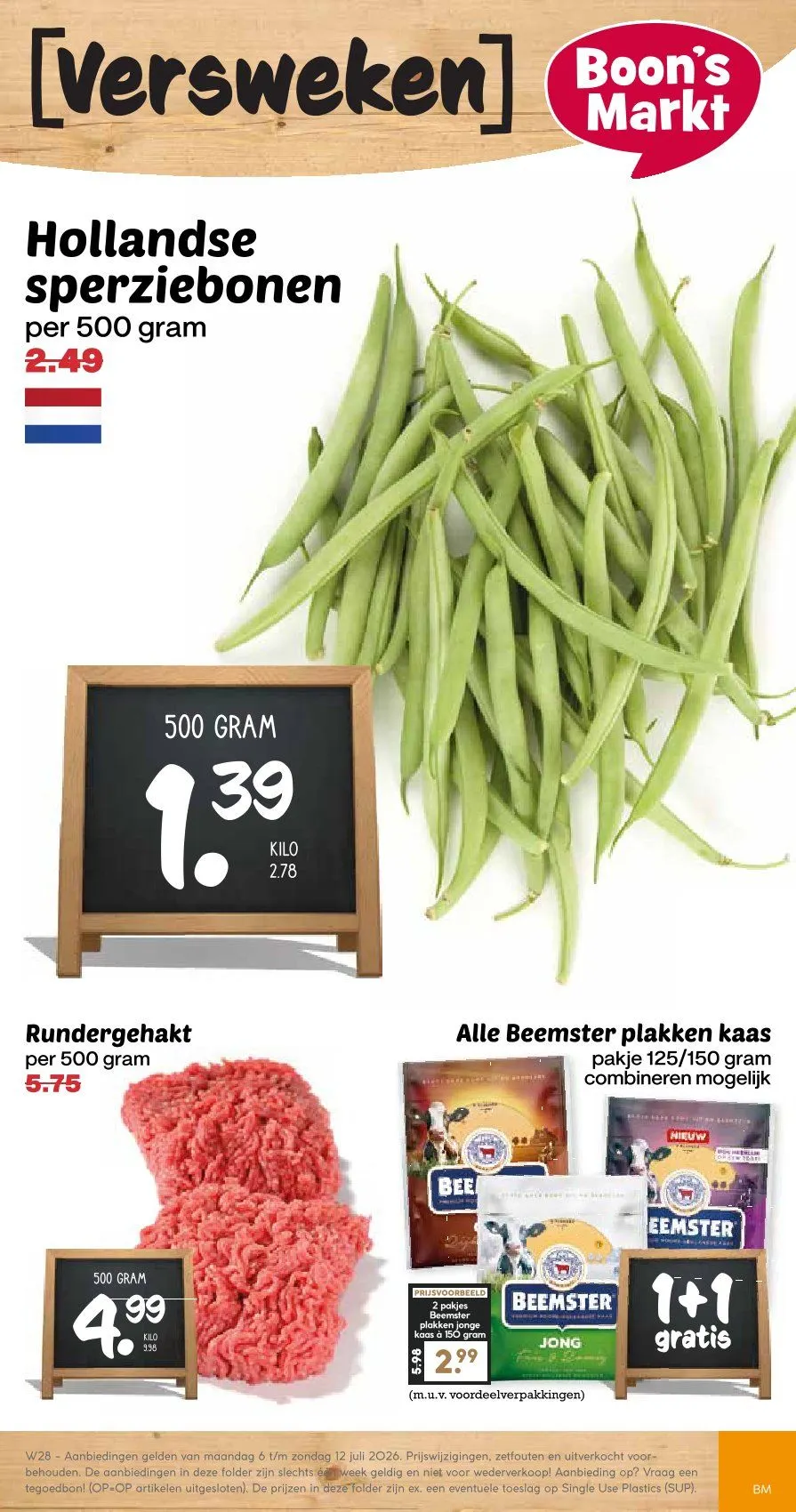 Boon's Markt folders van 6 juli tot 12 juli 2026 - Folder pagina 1