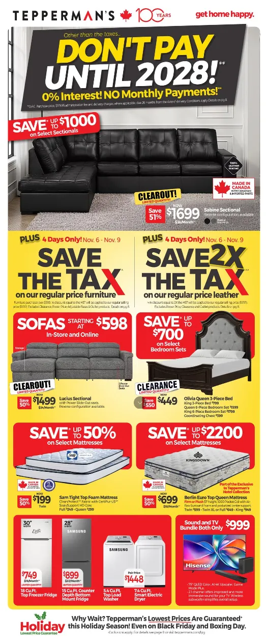 Tepperman's Sales from November 6 to November 12 2025 - flyer page 1