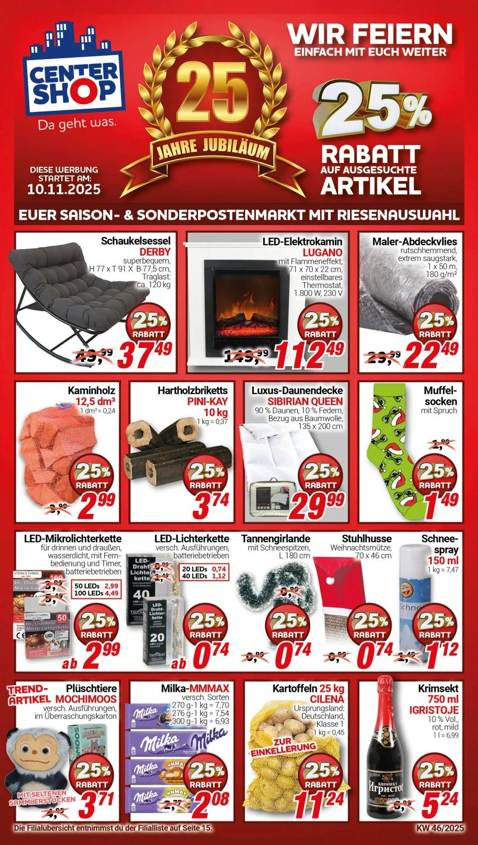 CENTERSHOP Prospekt von 10. November bis 15. November 2025 - Prospekt seite