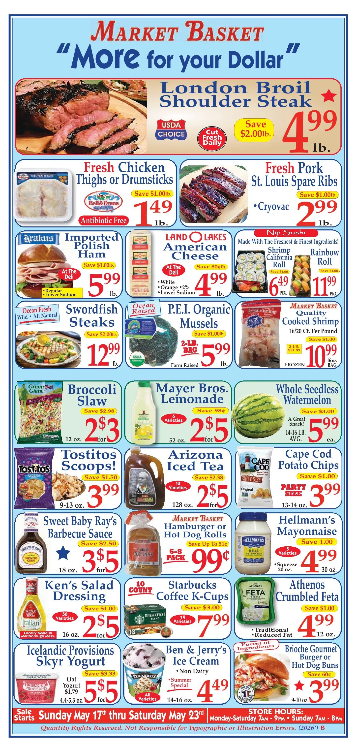 Weekly ad Market Basket Sales from May 17 to May 23 2026 - Page 1