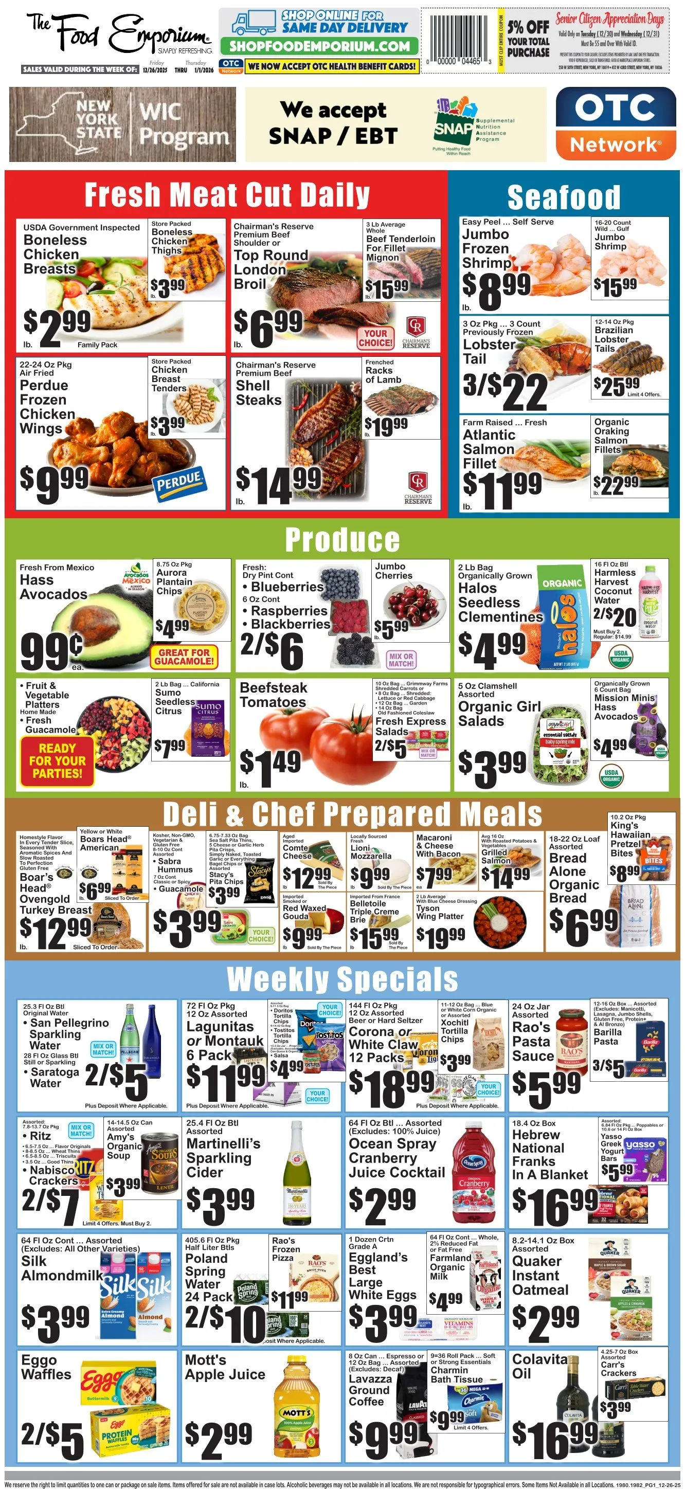 Weekly ad The Food Emporium  Sales from December 30 to December 31 2025 - Page 1