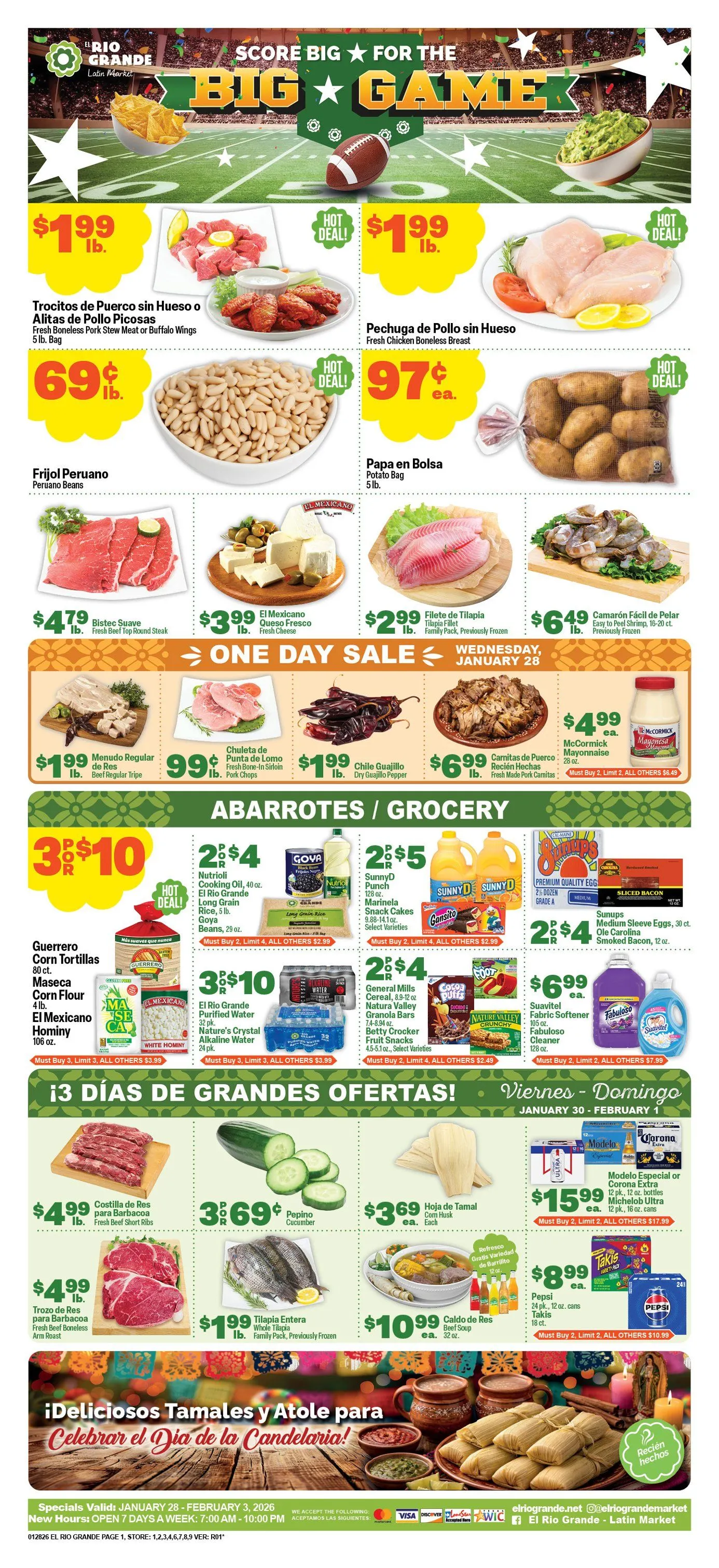 Weekly ad El Rio Grande Sales from January 28 to February 3 2026 - Page