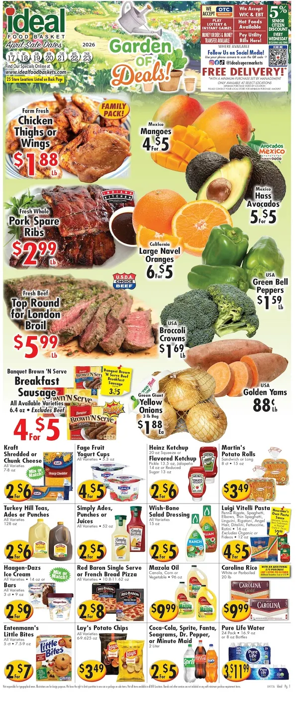 Weekly ad Ideal Food Basket Sales from April 17 to April 23 2026 - Page 