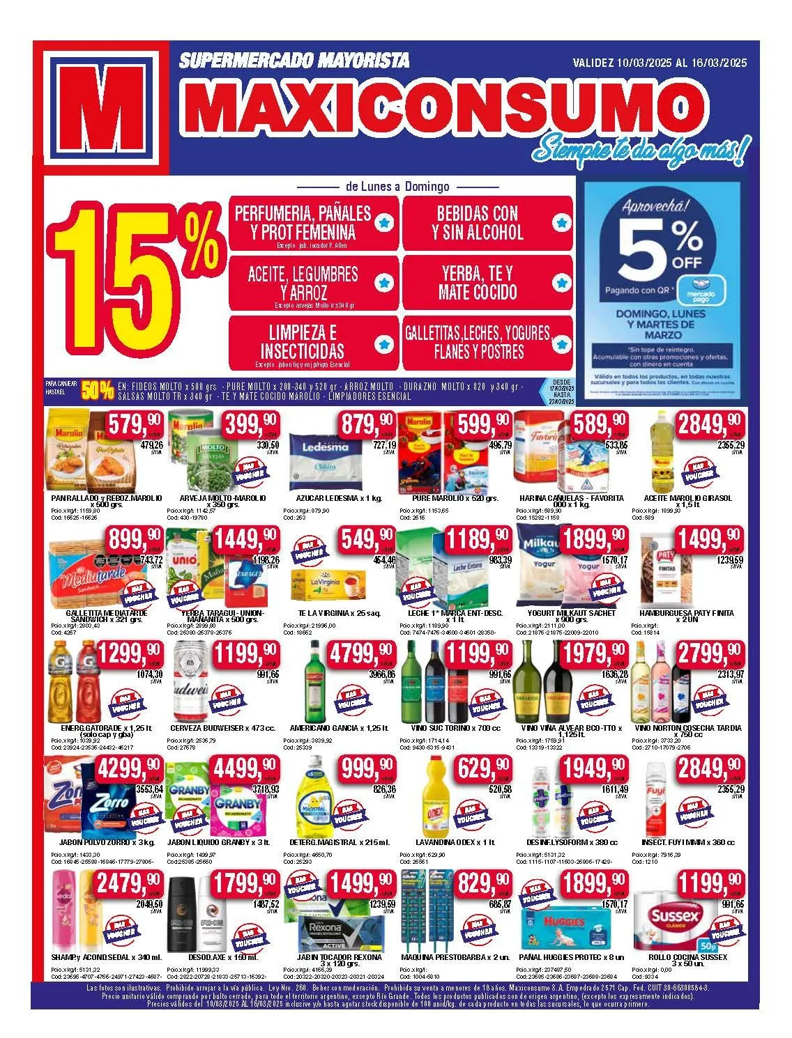 Ofertas de Ofertas Maxiconsumo 10 de junio al 16 de junio 2025 - Página 1 del catálogo