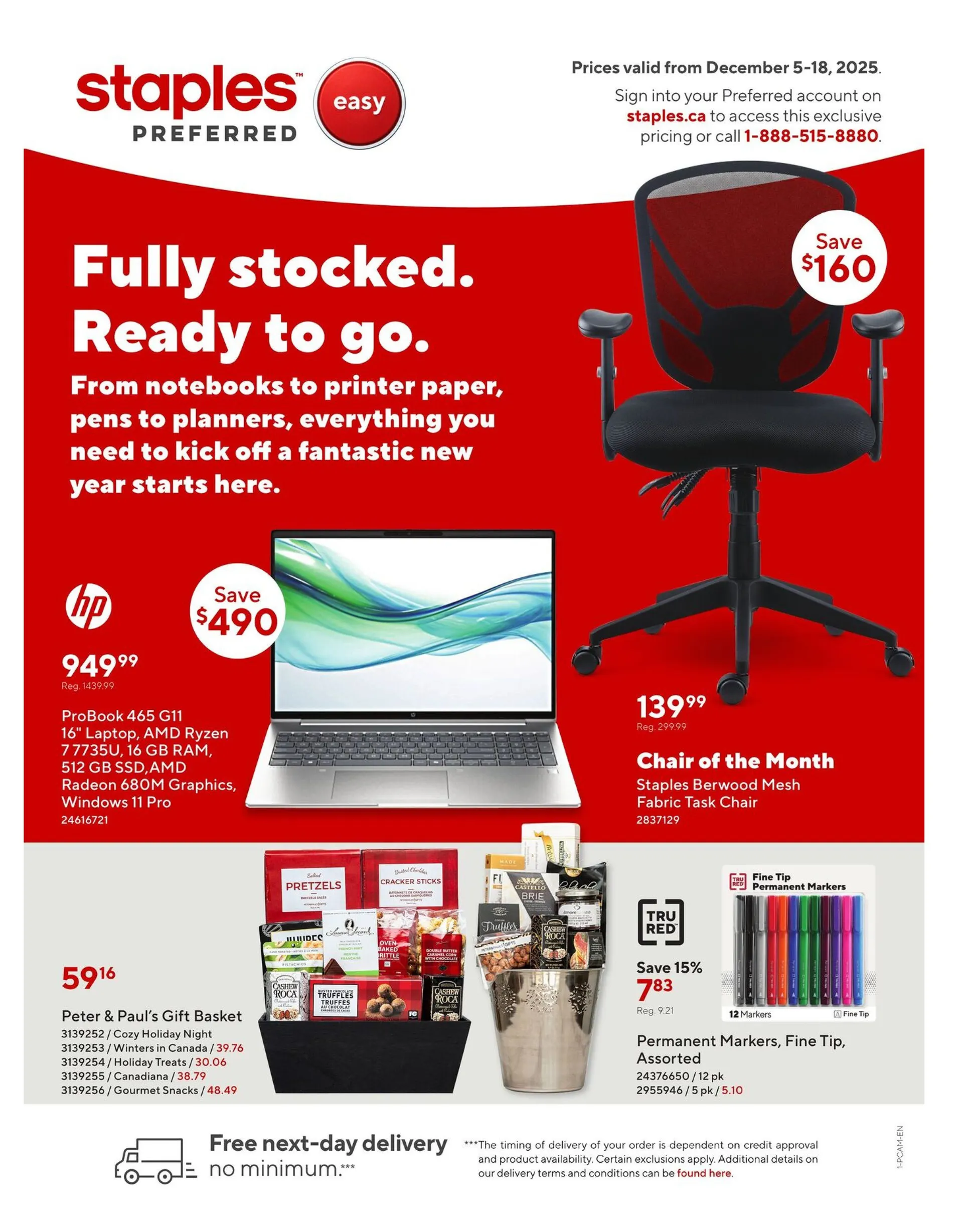 Staples Sales from December 5 to December 18 2025 - flyer page 1