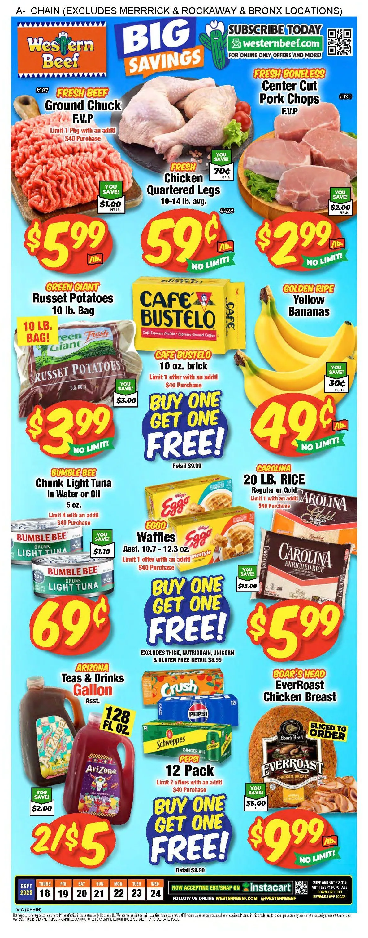 Weekly ad Western Beef Sales from September 18 to September 24 2025 - Page 1