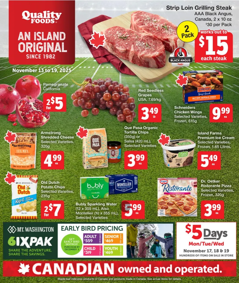 Quality Foods Sales from November 13 to November 19 2025 - flyer page 1