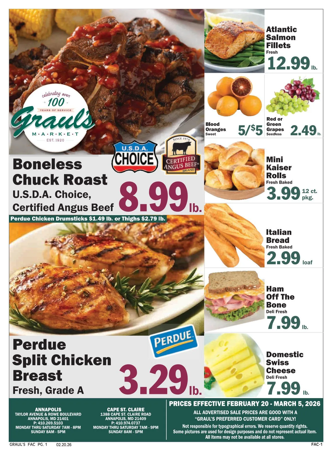 Weekly ad Graul's Market Sales from February 24 to March 5 2026 - Page 1