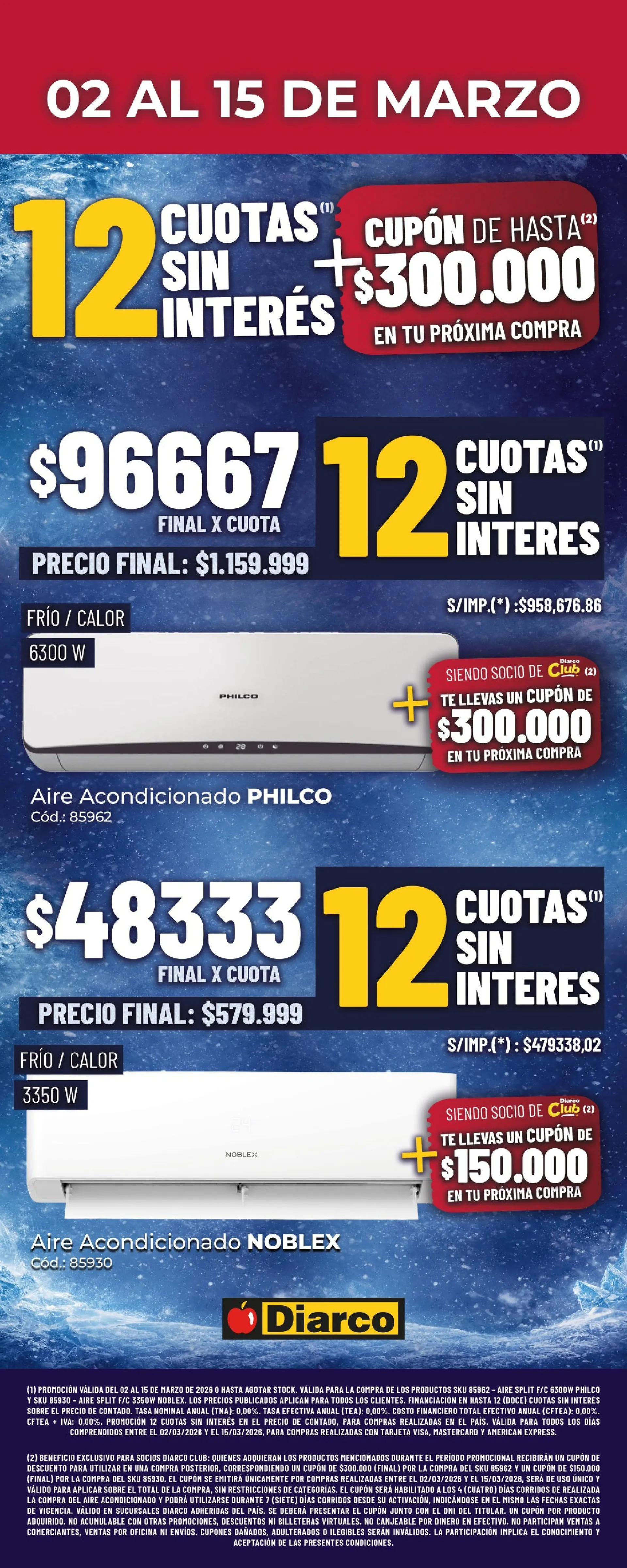 Ofertas de Ofertas Diarco 2 de marzo al 15 de marzo 2026 - Página 1 del catálogo