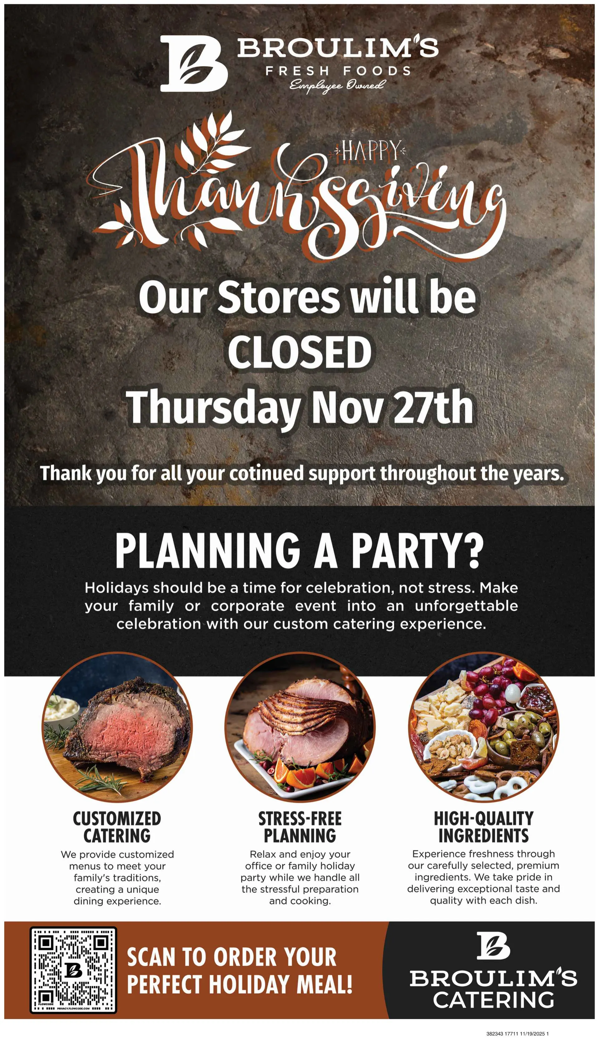 Weekly ad  Broulim's Sales from November 13 to December 9 2025 - Page 1