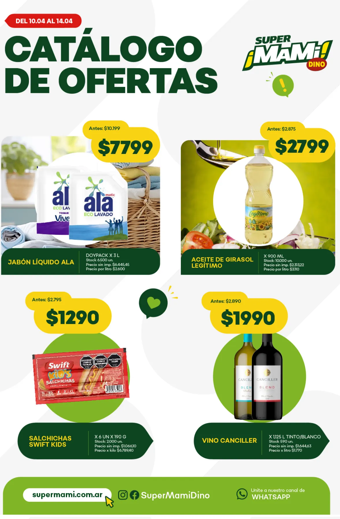 Ofertas de Ofertas Super Mami  10 de abril al 14 de abril 2026 - Página 1 del catálogo