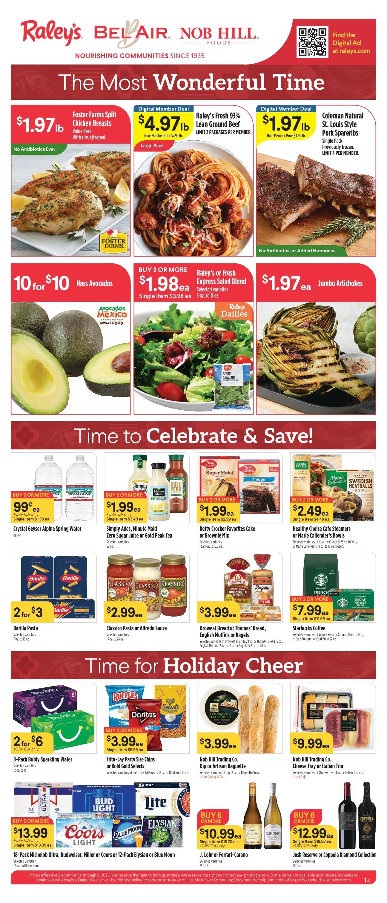 Weekly ad Raley's  Sales from December 3 to December 9 2025 - Page 