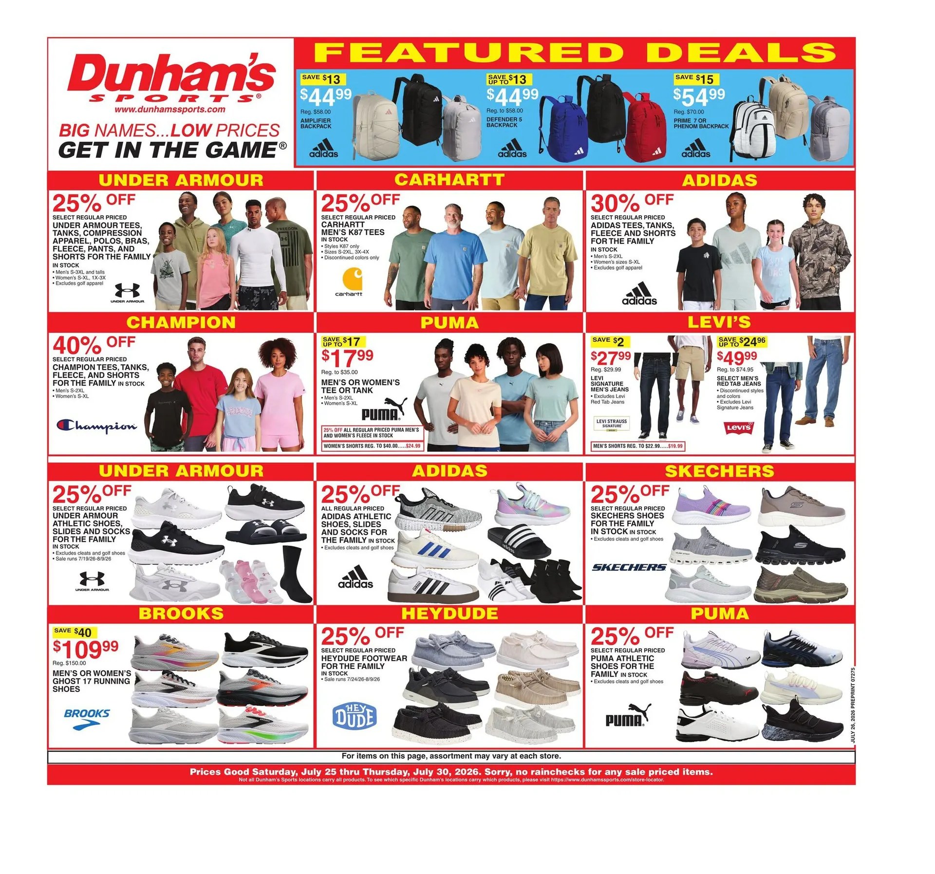 Weekly ad  Dunham's Sports Sales from July 24 to July 30 2026 - Page 