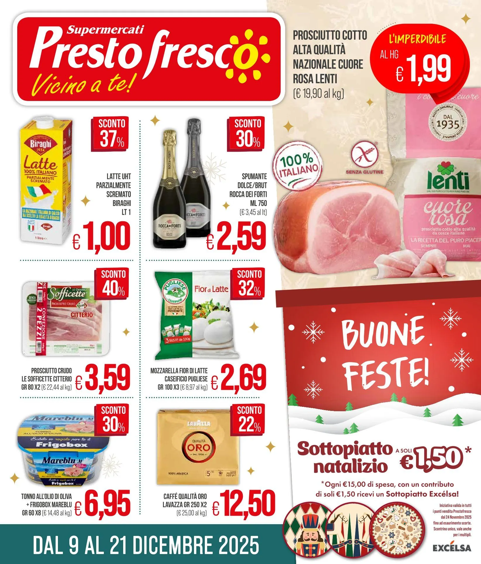 PrestoFresco Volantino da 9 dicembre a 21 dicembre di 2025 - Pagina del volantino 1