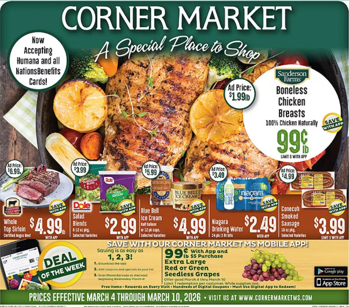 Weekly ad Corner Market Sales from March 4 to March 10 2026 - Page 1