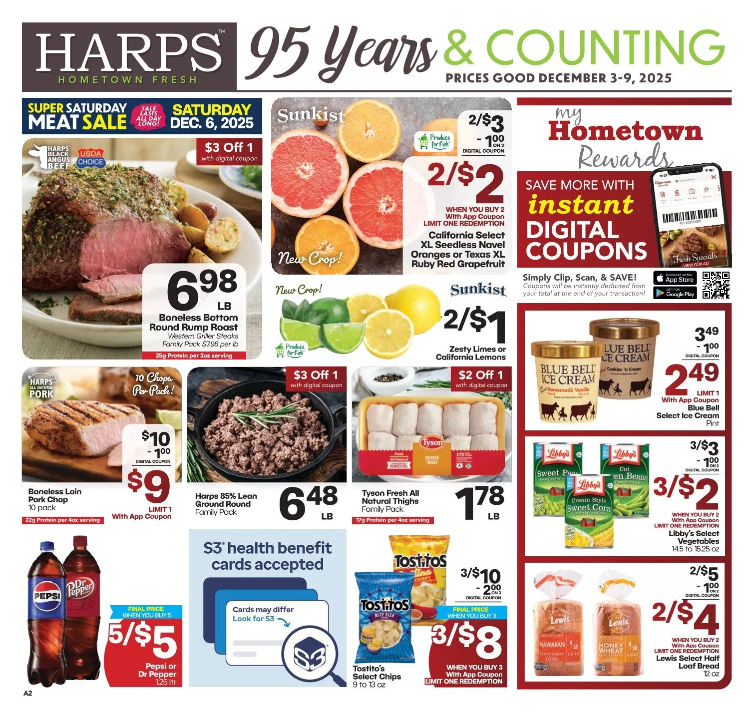 Weekly ad Harps Foods Sales from December 3 to December 9 2025 - Page 