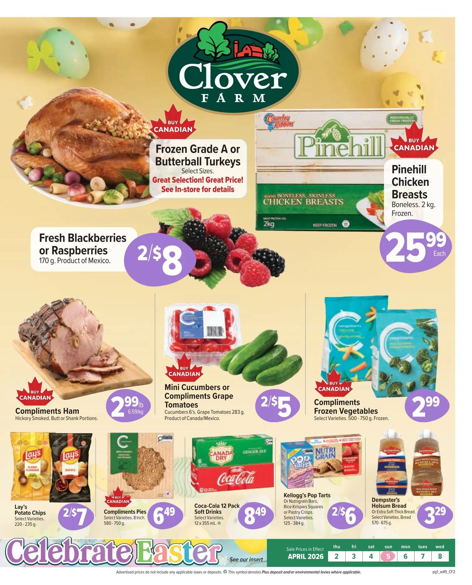 Clover Farm Sales from April 2 to April 8 2026 - flyer page 1