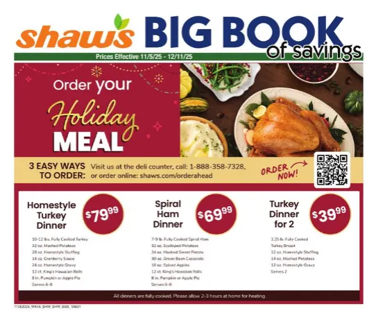 Weekly ad Shaw ´s Sales from November 5 to November 11 2025 - Page 1
