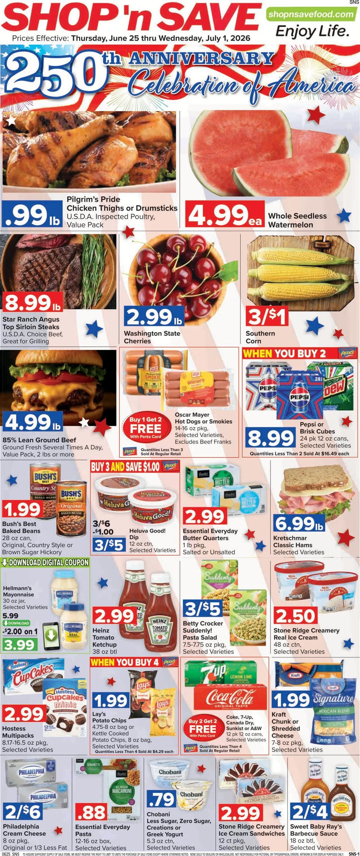 Weekly ad Shop'n Save Sales from June 25 to July 1 2026 - Page 