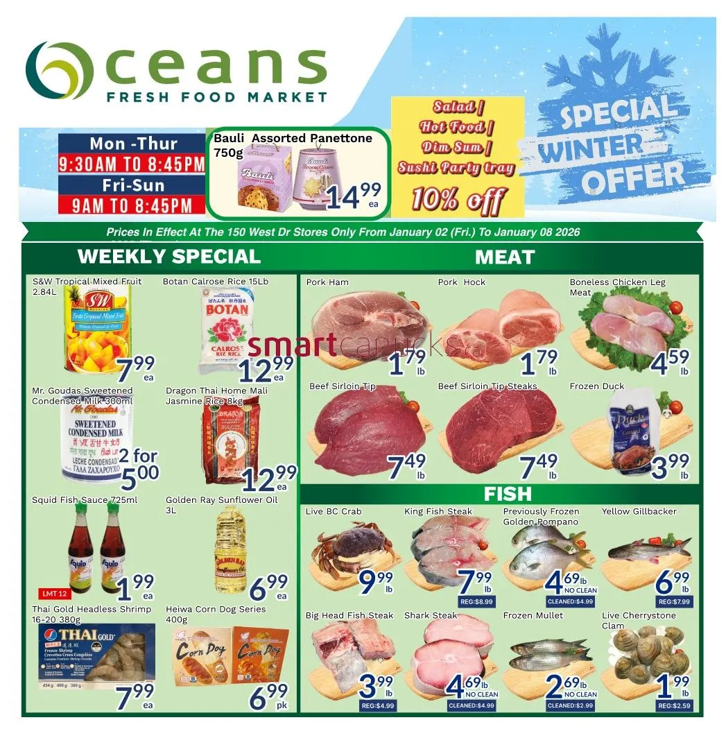 Oceans Sales from January 2 to January 8 2026 - flyer page 