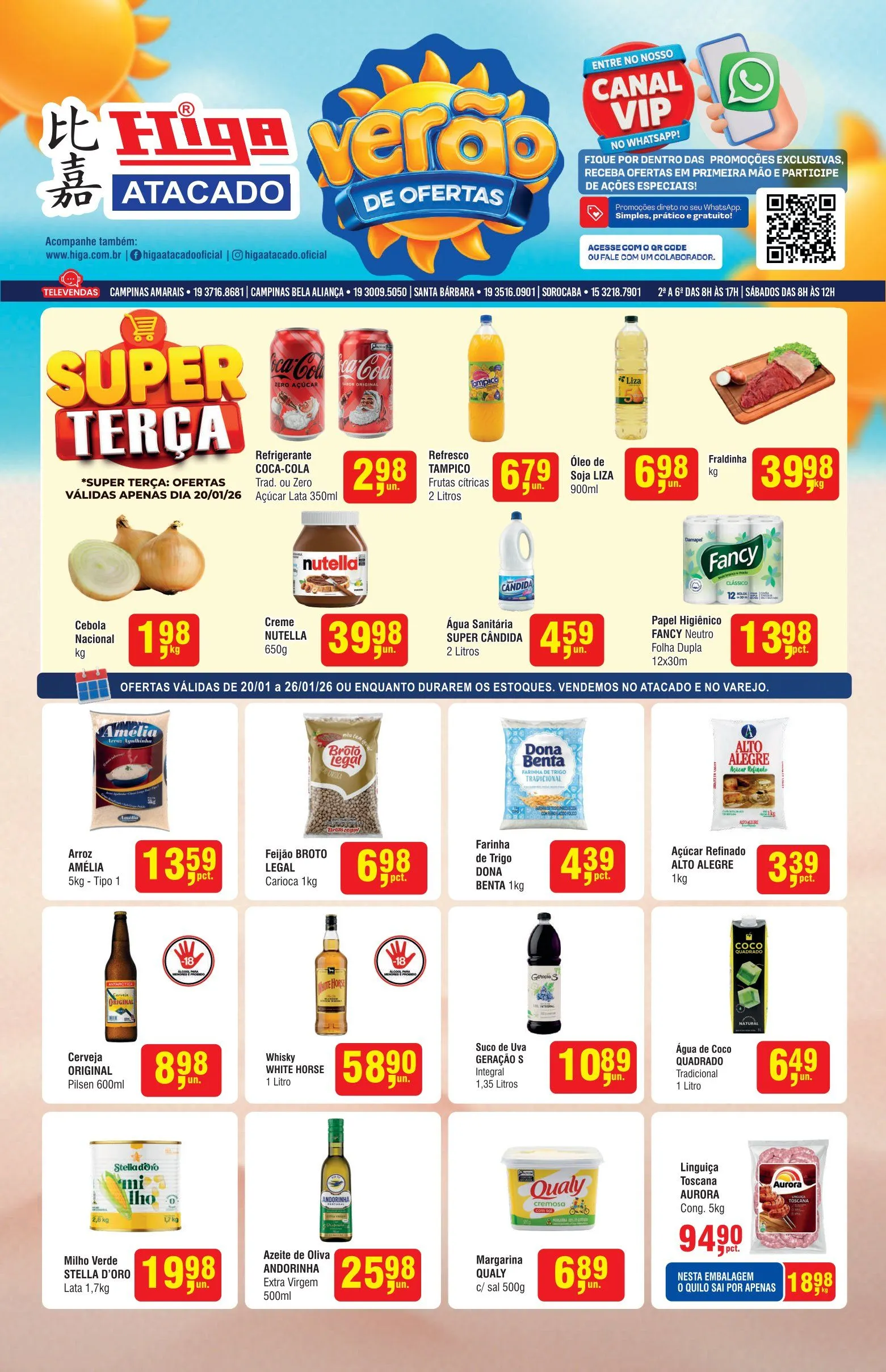 Encarte de Higa Atacado 20 de janeiro até 26 de janeiro 2026 - Pagina 1