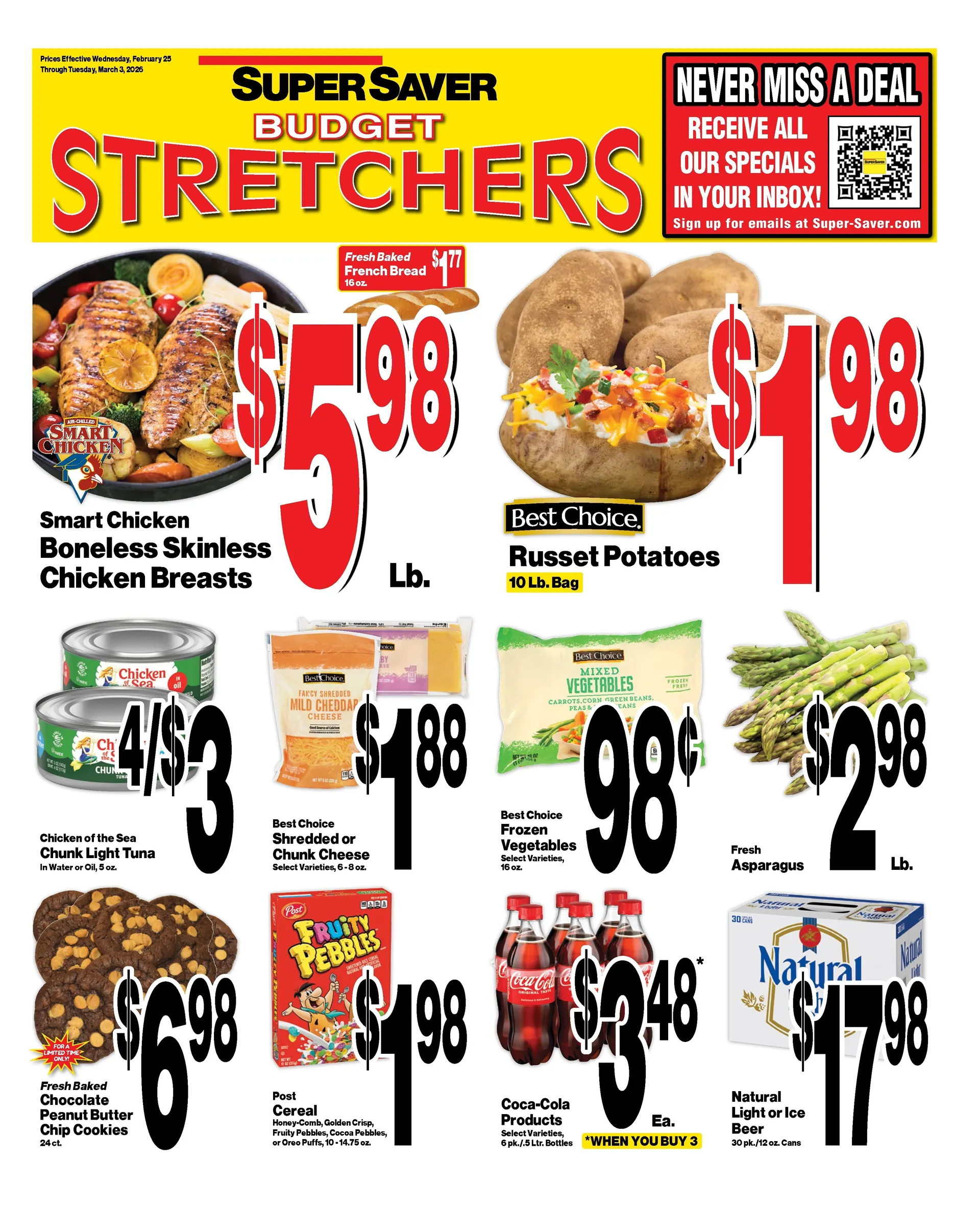 Weekly ad Super Saver Sales from February 25 to March 3 2026 - Page 1