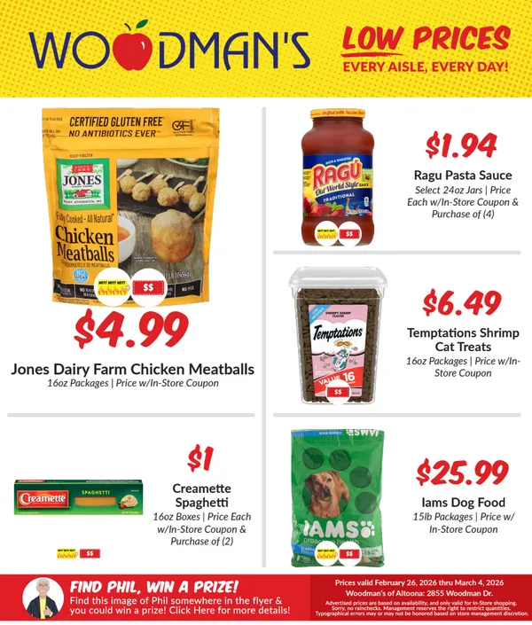Weekly ad Woodman's Market Sales from February 26 to March 4 2026 - Page 1