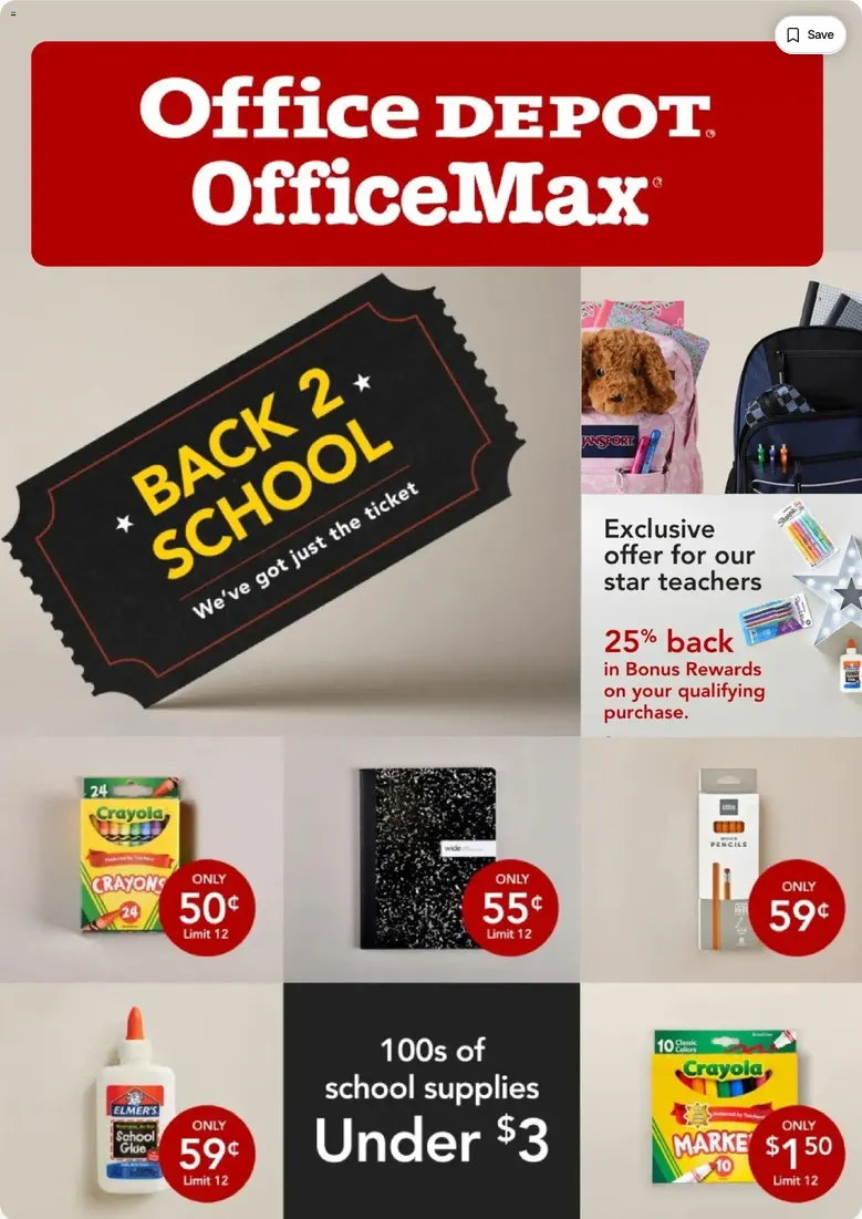 Weekly ad Office Depot Sales from July 7 to July 31 2026 - Page 