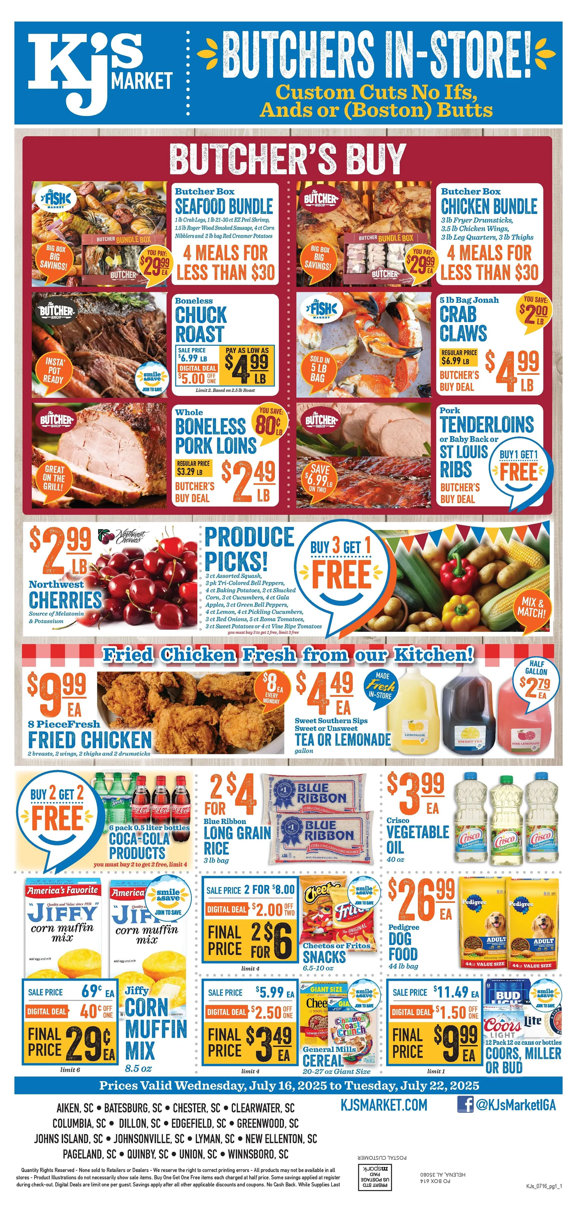 Weekly ad KJ´s Market Sales from July 18 to July 23 2025 - Page 