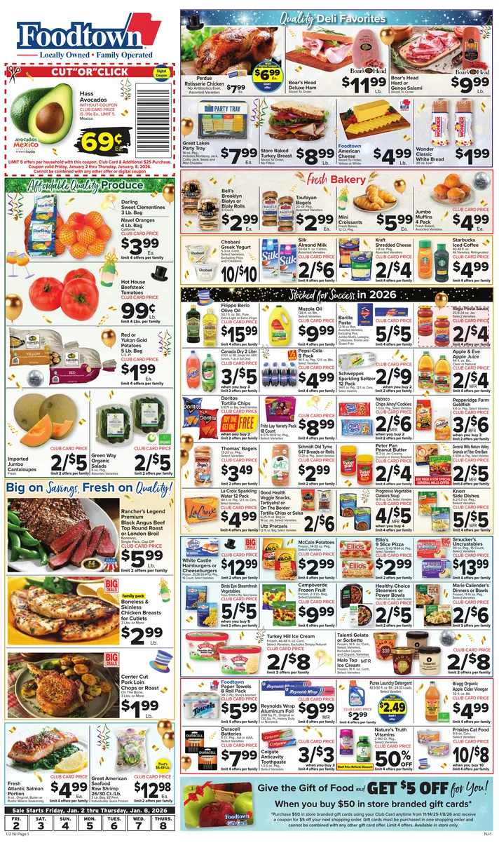 Weekly ad Foodtown Sales from January 2 to January 8 2026 - Page 
