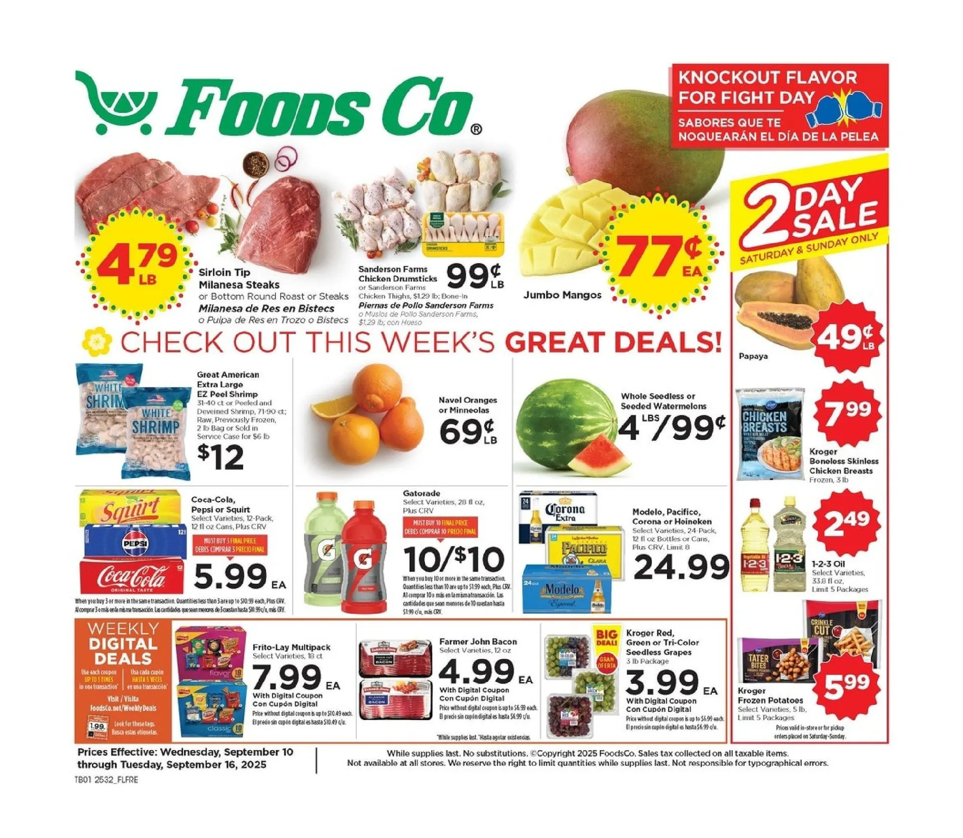 Weekly ad Foods Co. Sales from September 10 to September 16 2025 - Page 1