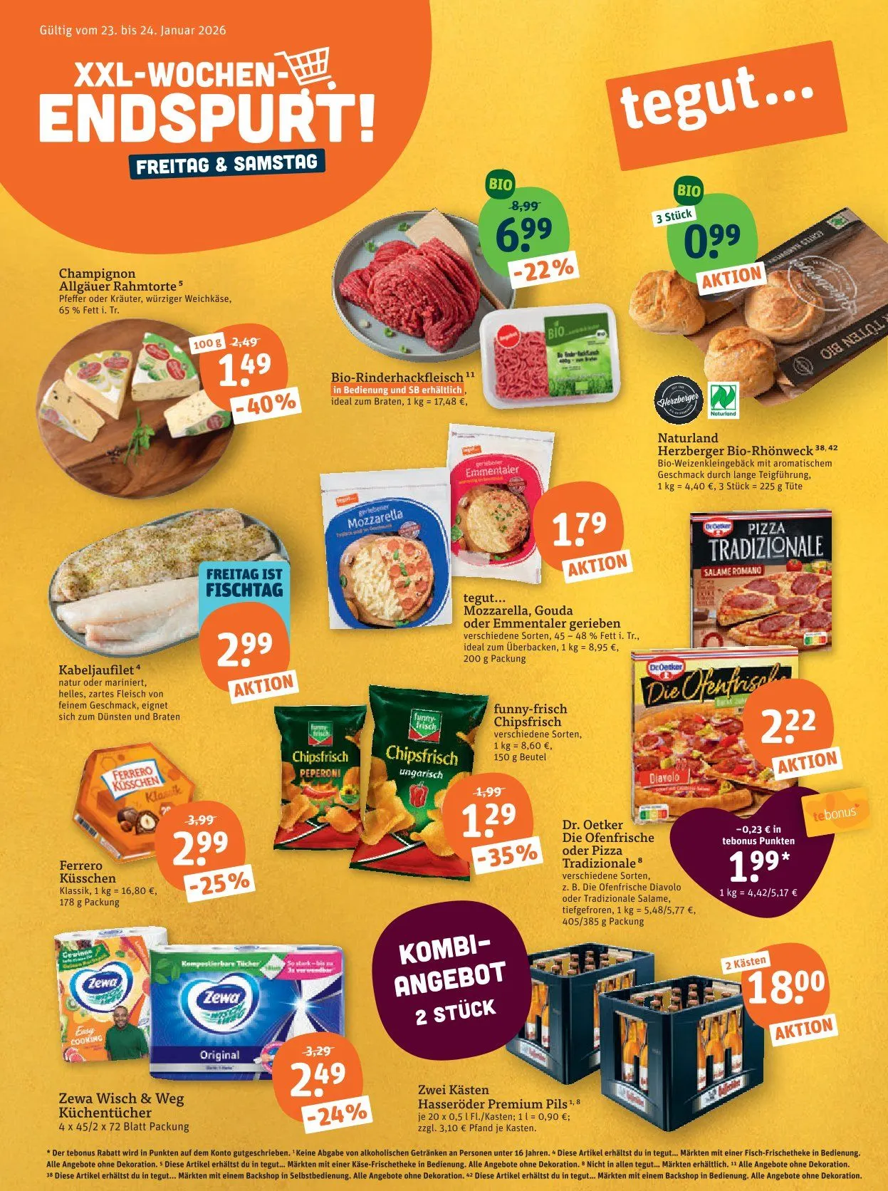 tegut... Angebote von 23. Januar bis 24. Januar 2026 - Prospekt seite