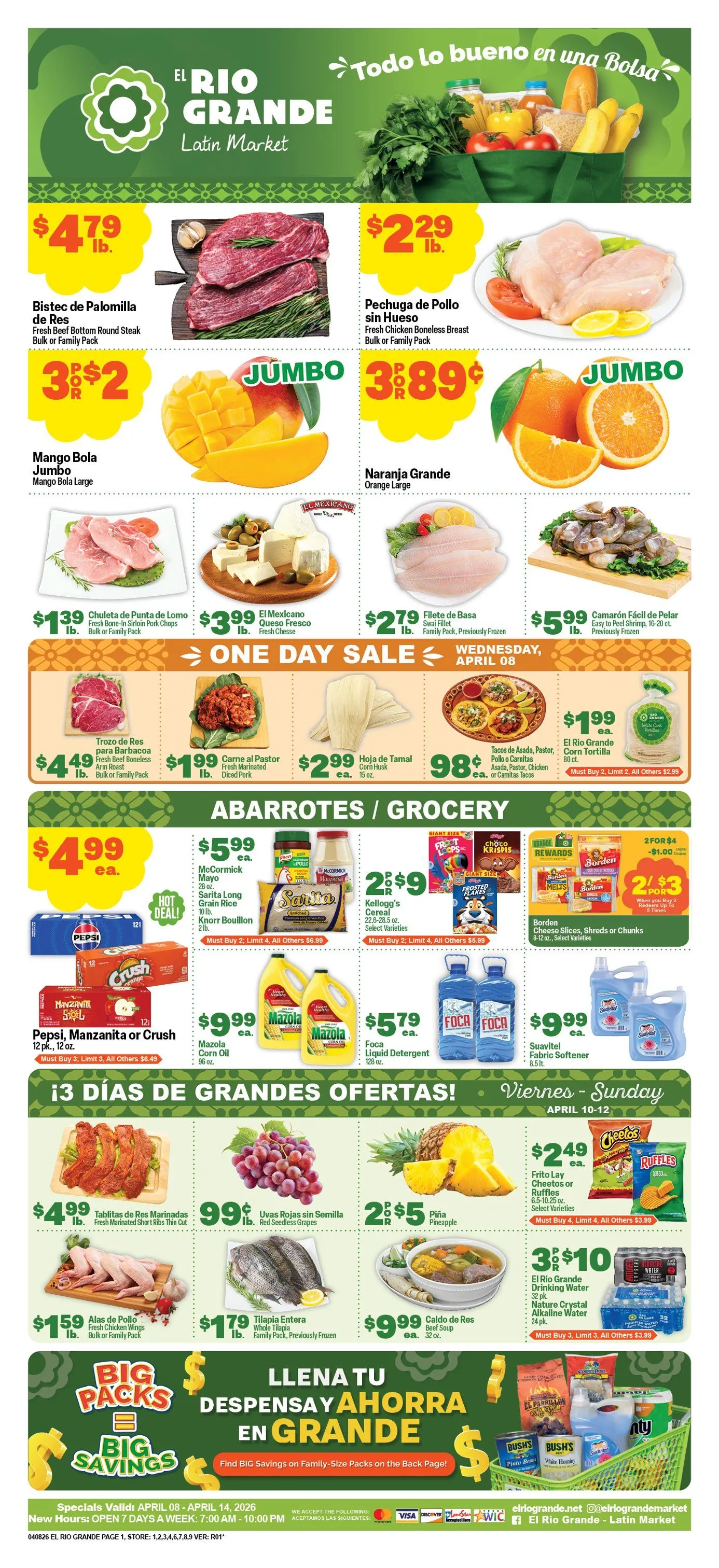 Weekly ad El Rio Grande weekly ads from April 8 to April 14 2026 - Page 1