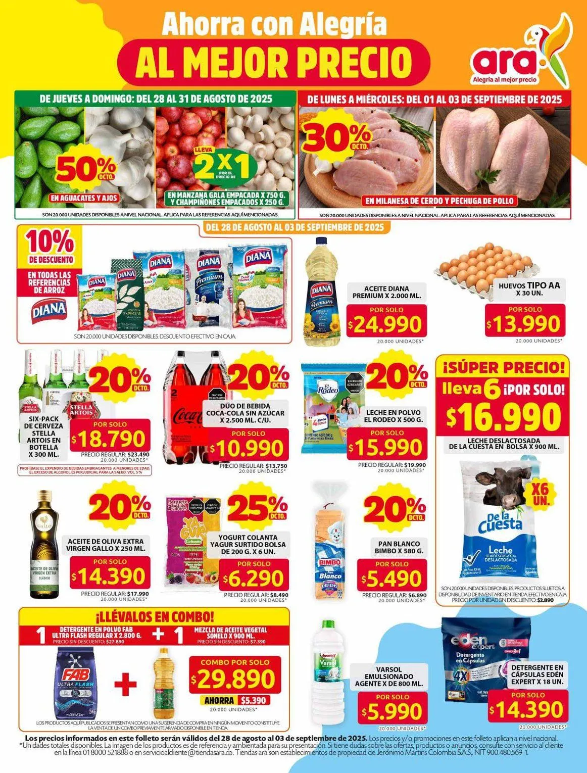Catalogo de Oferta especial de Ara 28 de agosto al 8 de septiembre 2025 - Pag 1