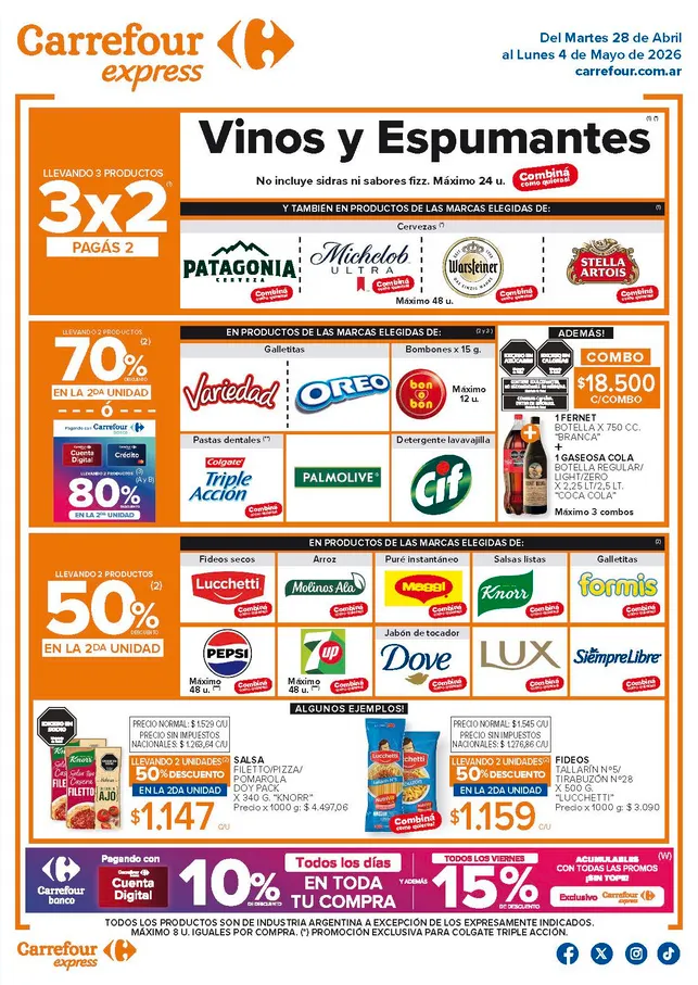 Ofertas de Carrefour Express Ofertas 28 de abril al 4 de mayo 2026 - Página 1 del catálogo