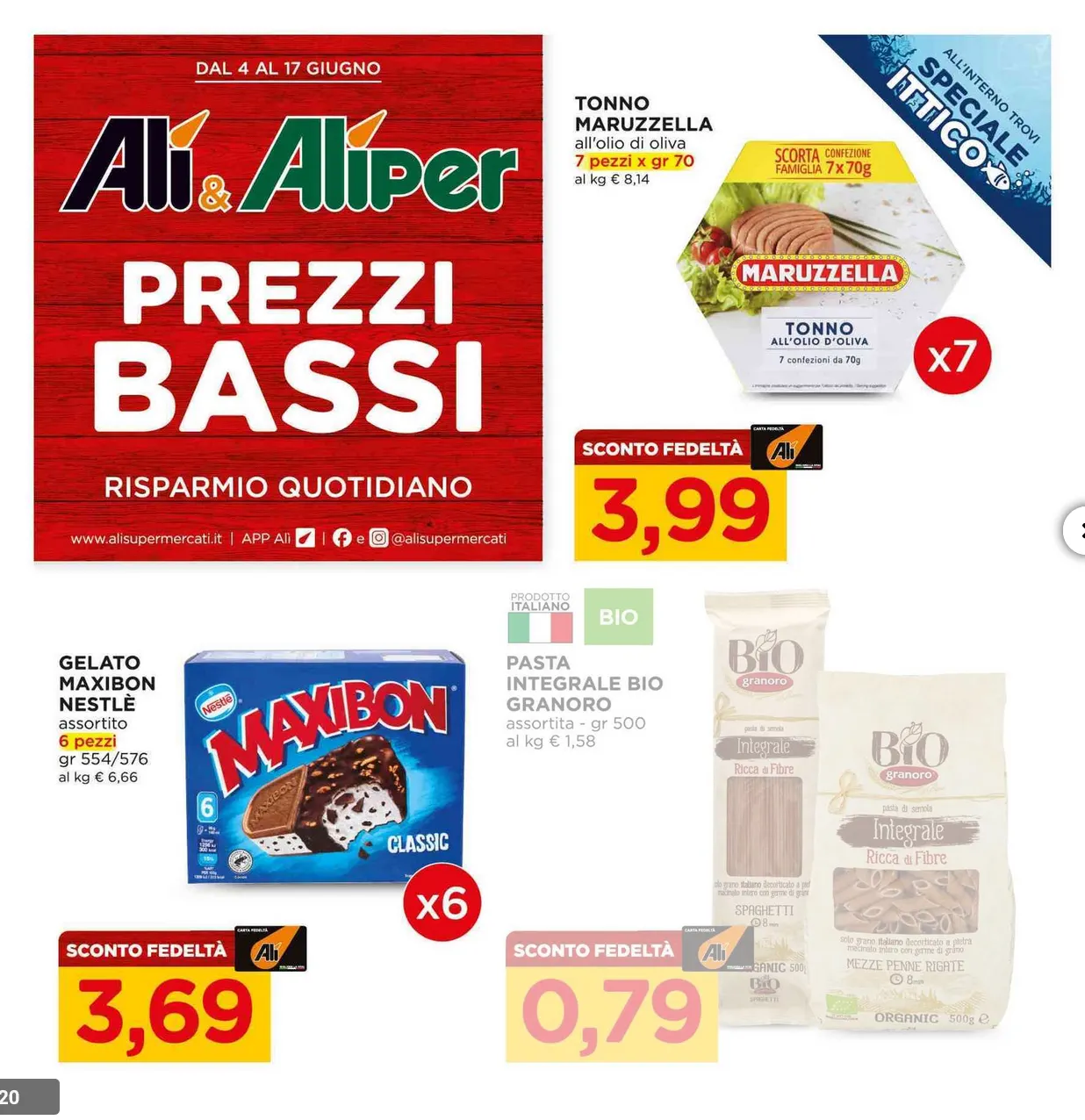 Volantini Alì Supermercati da 4 giugno a 17 giugno di 2026 - Pagina del volantino