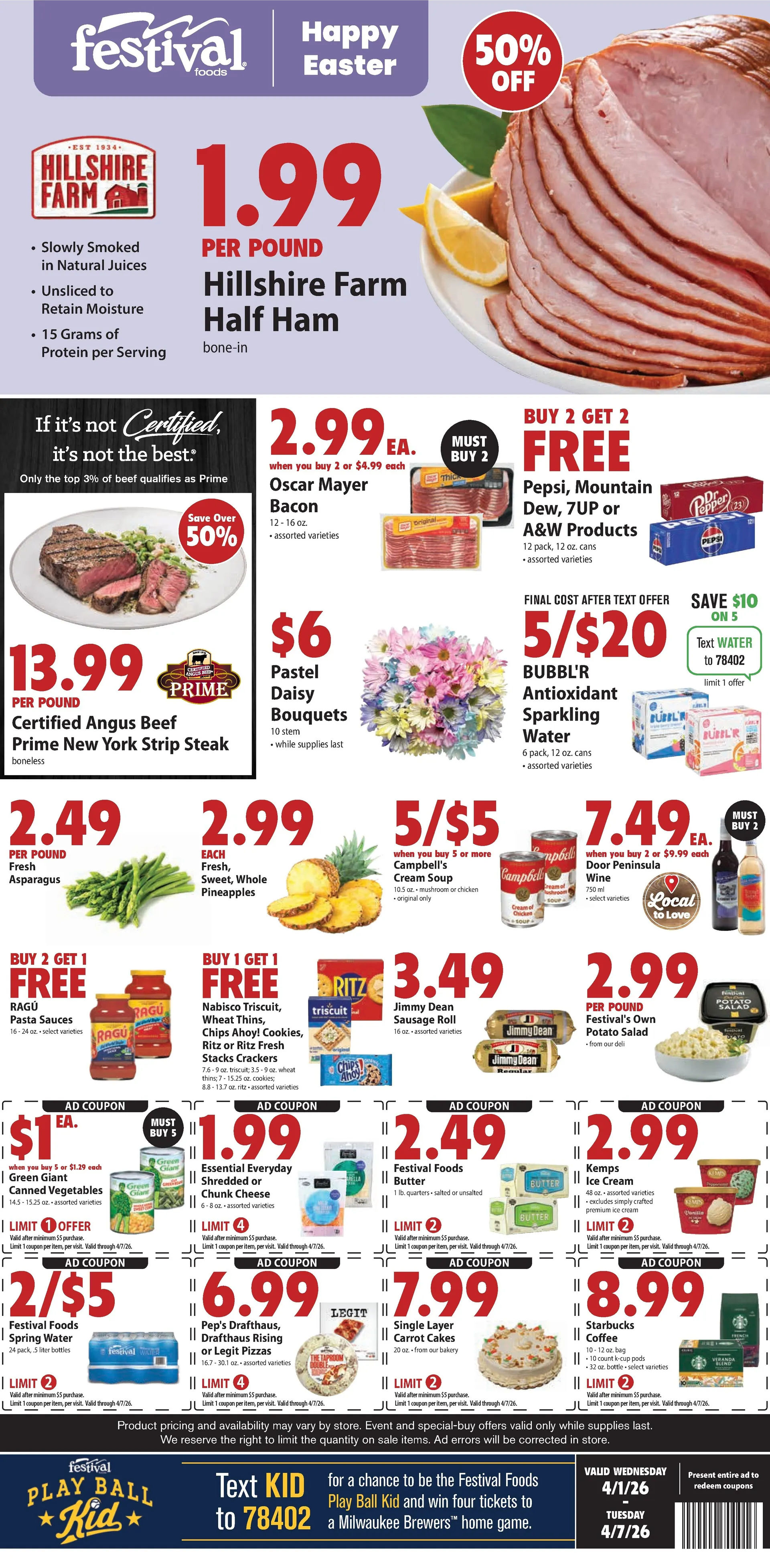 Weekly ad Festival Foods lales from April 1 to April 7 2026 - Page 