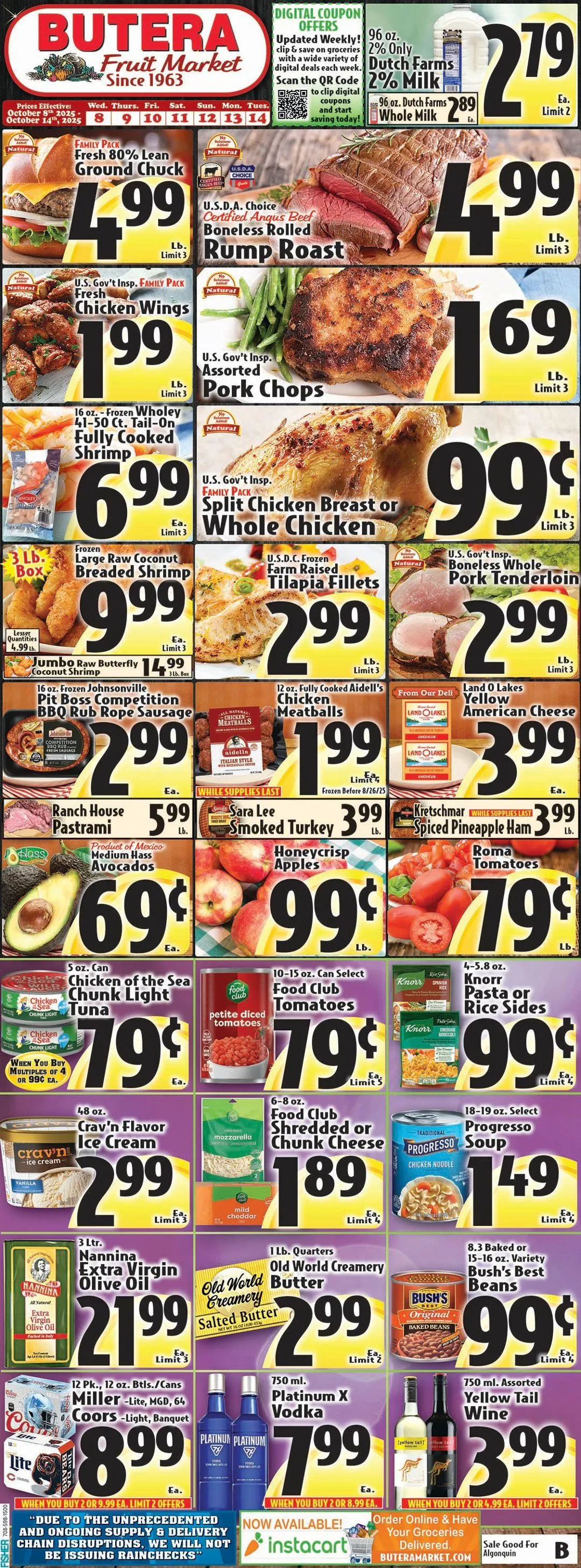 Weekly ad Butera Sales from October 8 to October 14 2025 - Page 1