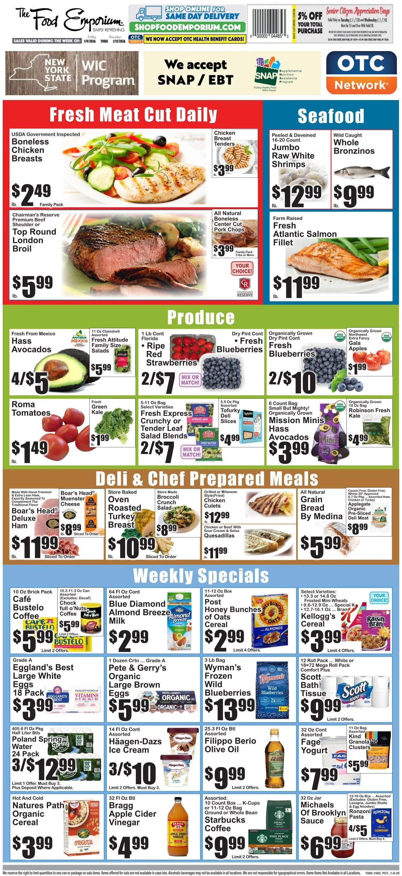 Weekly ad The Food Emporium Sales from January 9 to January 14 2026 - Page 