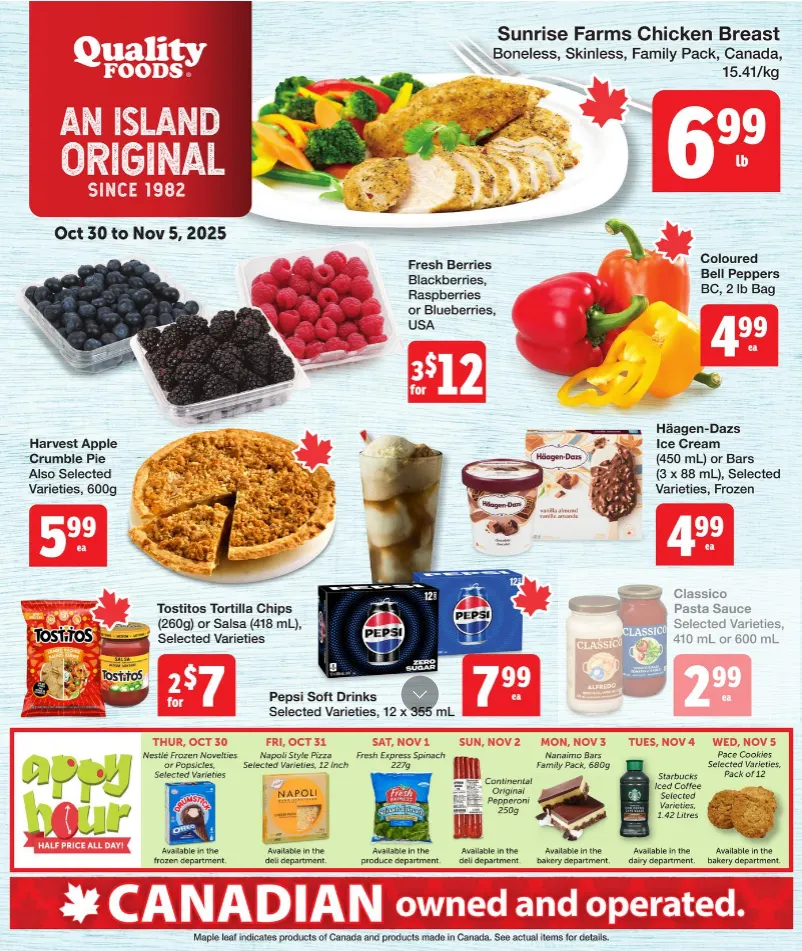 Quality Foods Sales from October 30 to November 5 2025 - flyer page 1