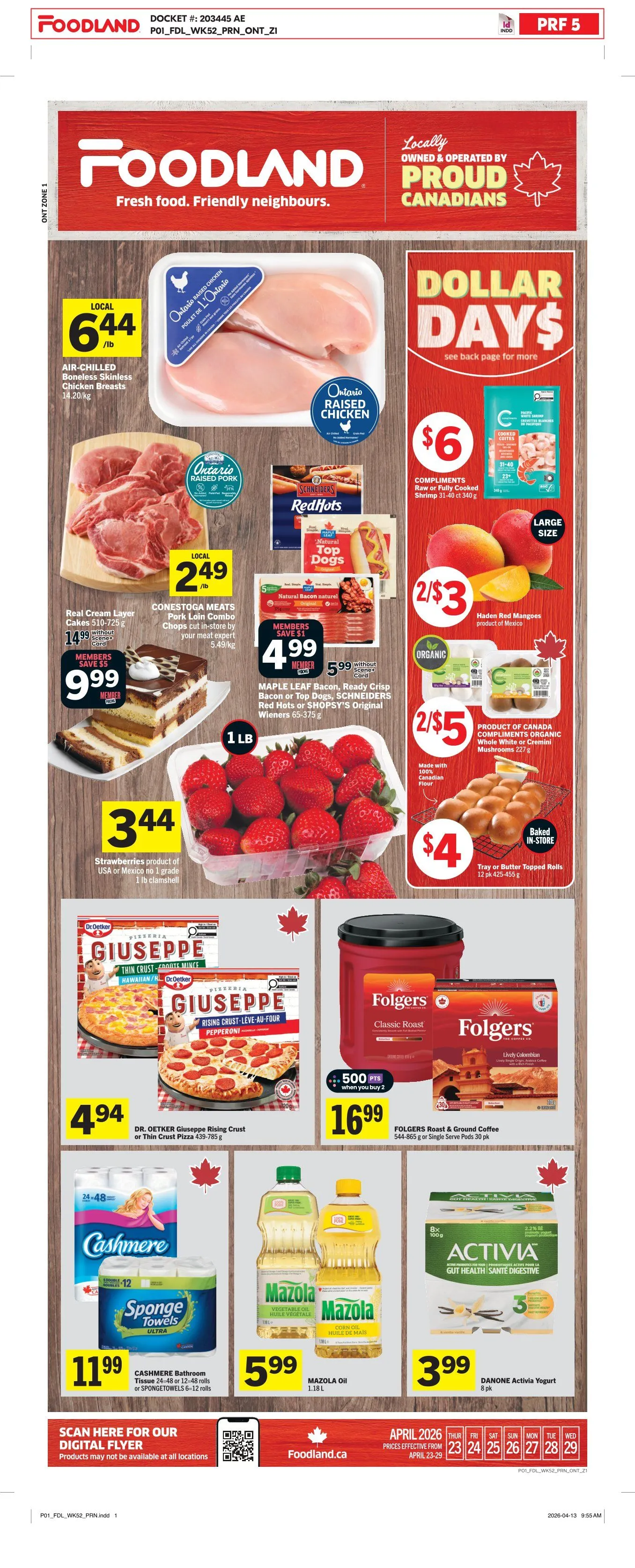 Foodland Sales from April 23 to April 29 2026 - flyer page 1