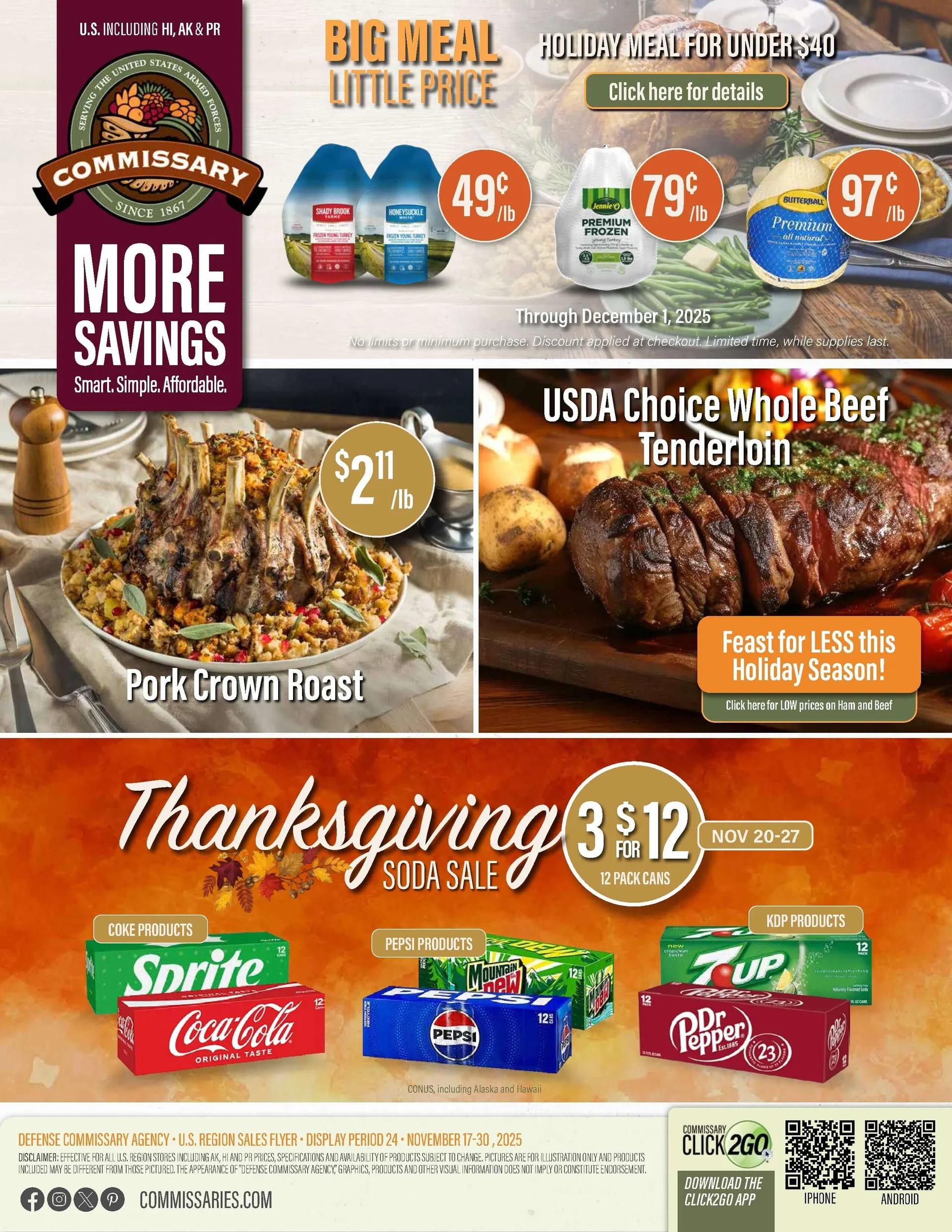 Weekly ad Commissary Sales from November 17 to November 30 2025 - Page