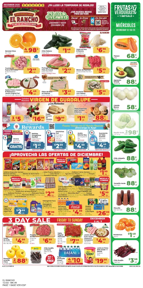 Weekly ad El Rancho Sales from December 3 to December 9 2025 - Page