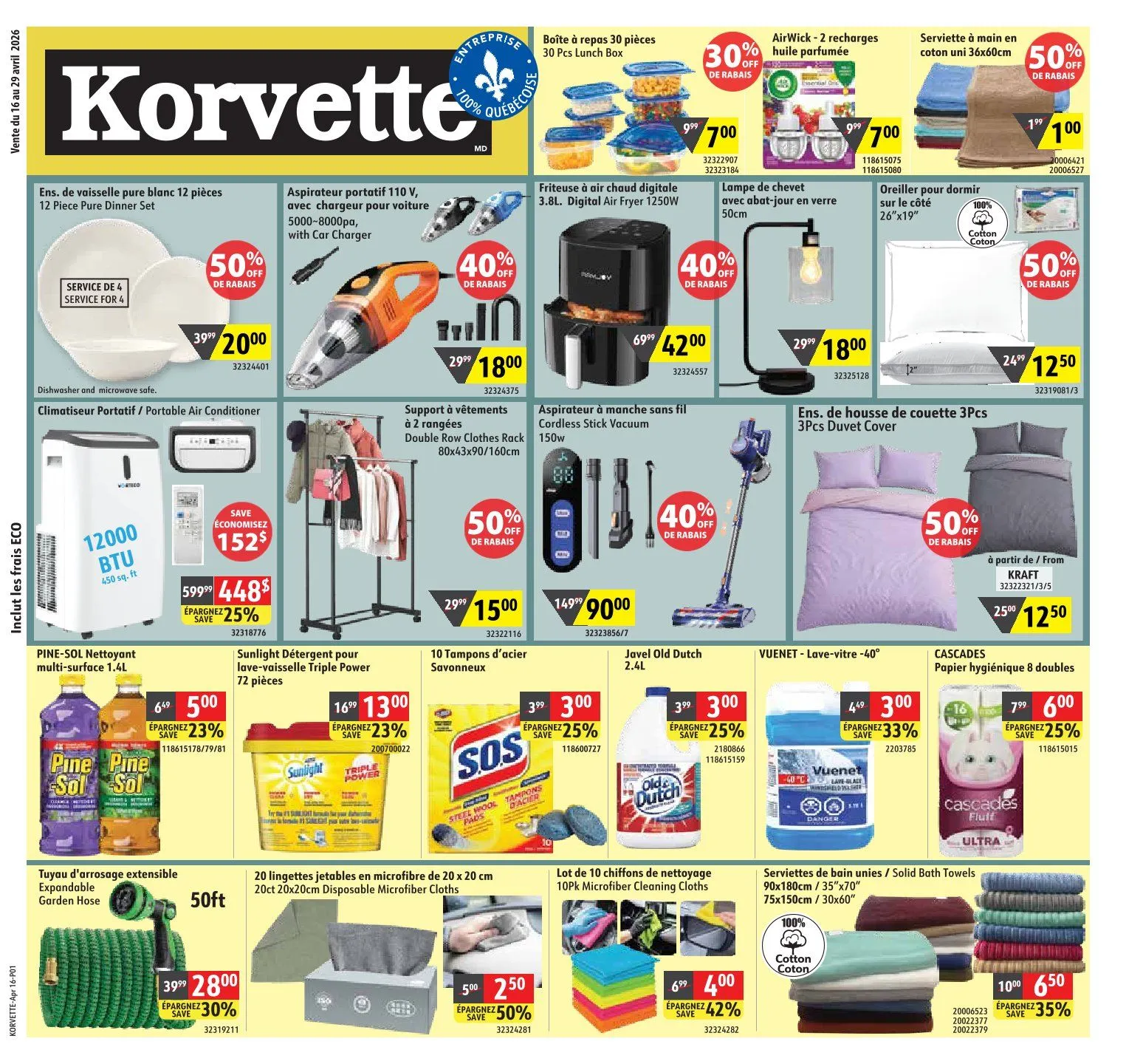 Korvette Sales from April 16 to April 29 2026 - flyer page 1
