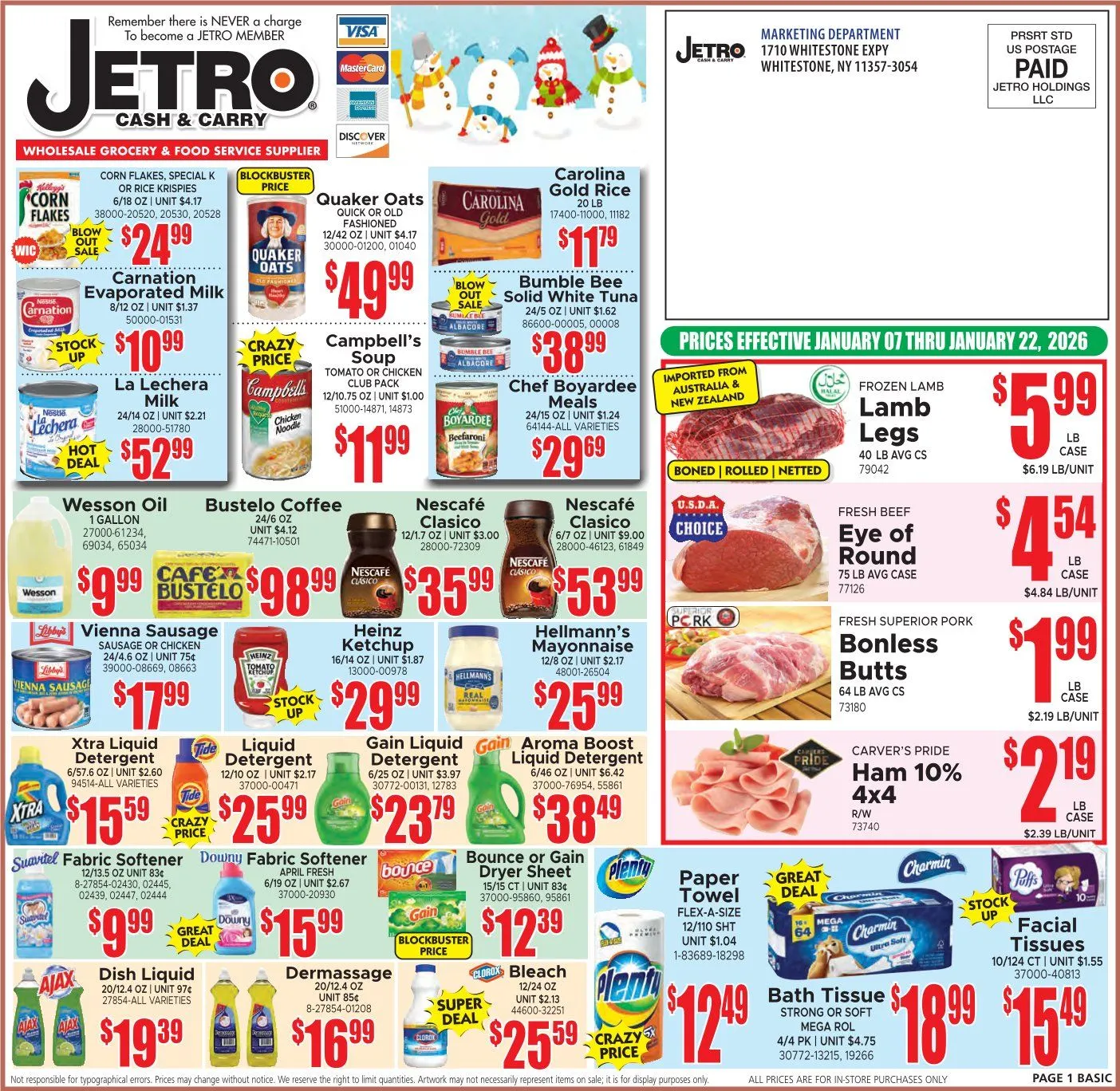 Weekly ad Jetro Sales from January 7 to January 22 2026 - Page