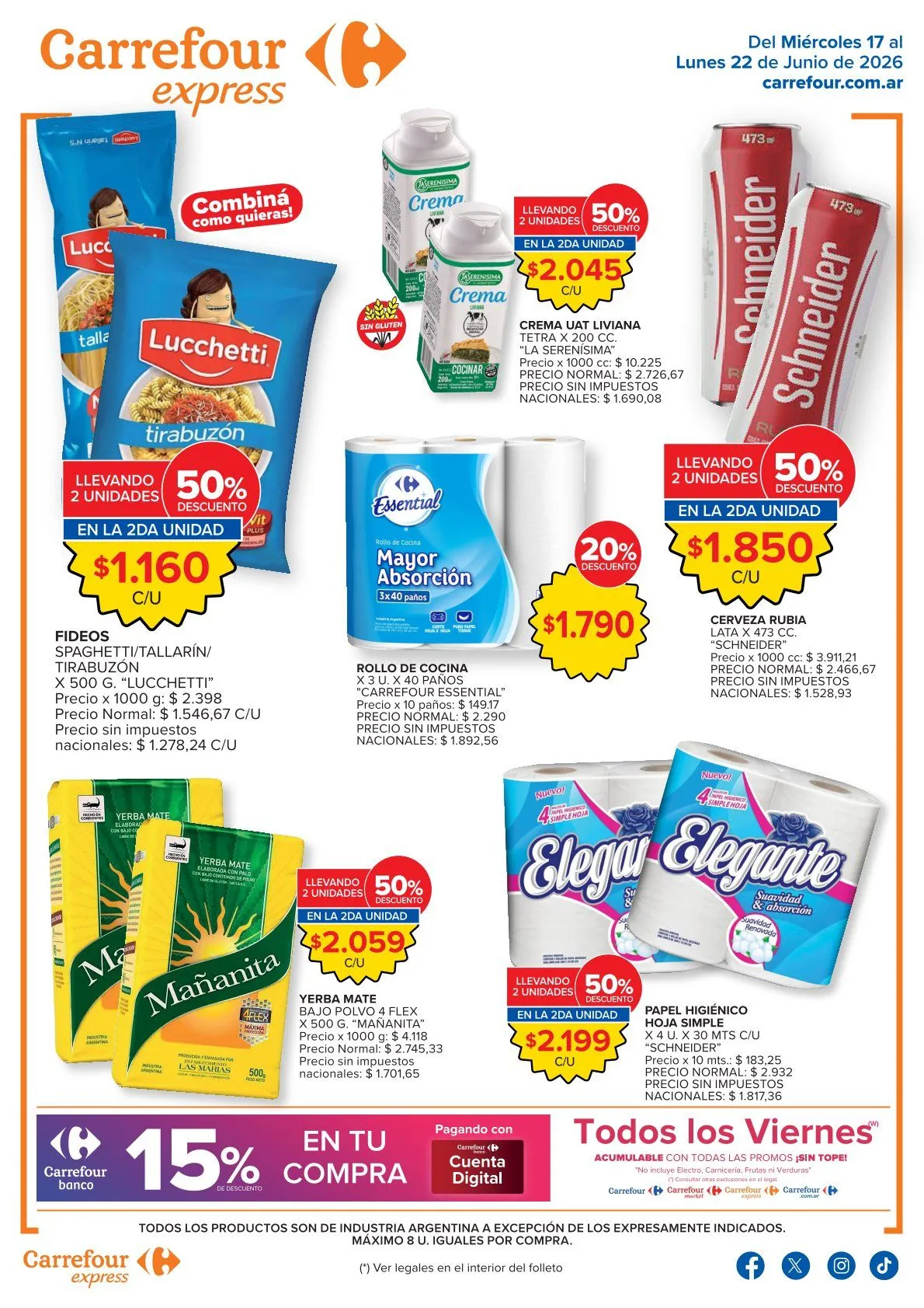 Ofertas de Carrefour Express Ofertas 17 de junio al 22 de junio 2026 - Página  del catálogo