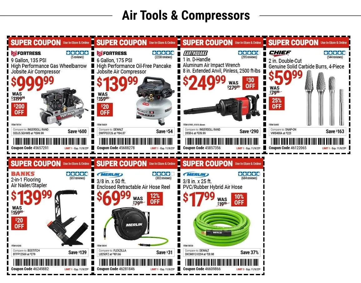 Weekly ad Harbor Freight Sales from October 28 to November 9 2025 - Page 