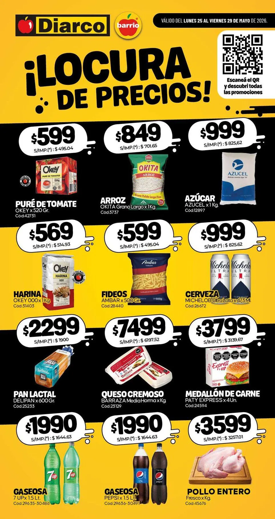 Ofertas de Diarco Ofertas 25 de mayo al 29 de mayo 2026 - Página 1 del catálogo