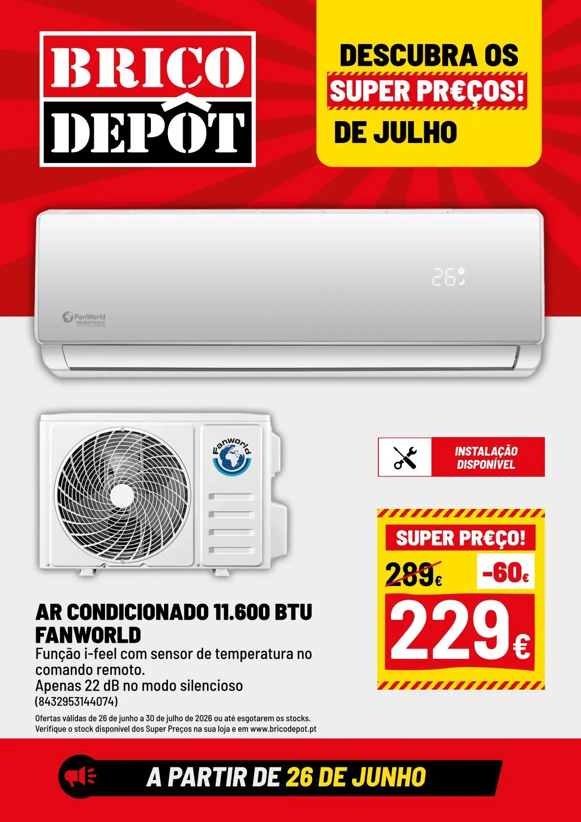 Folheto Brico Depôt de 1 de julho até 31 de julho 2026 - Pagina 1