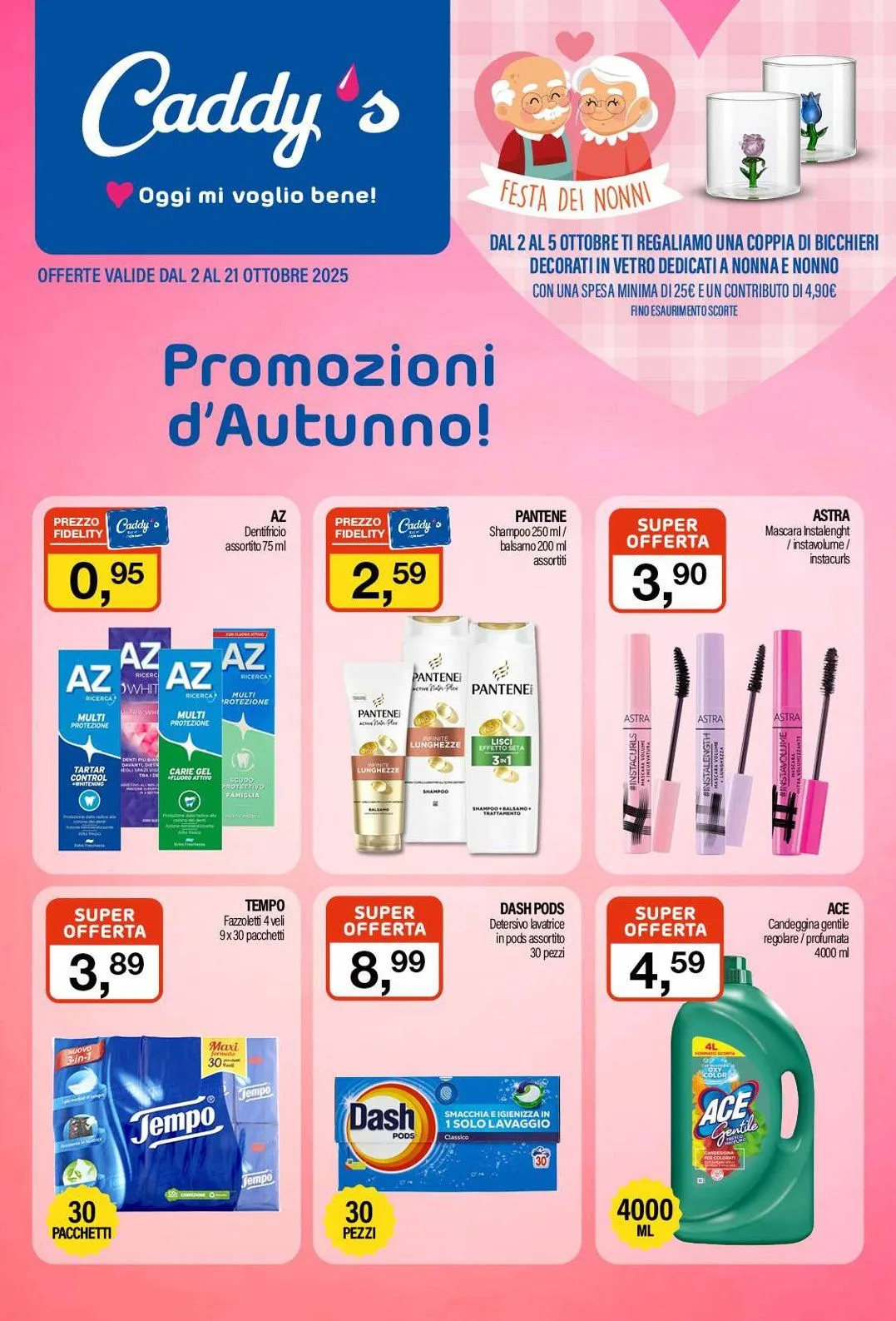 Volantini Caddy's da 2 ottobre a 21 ottobre di 2025 - Pagina del volantino 1